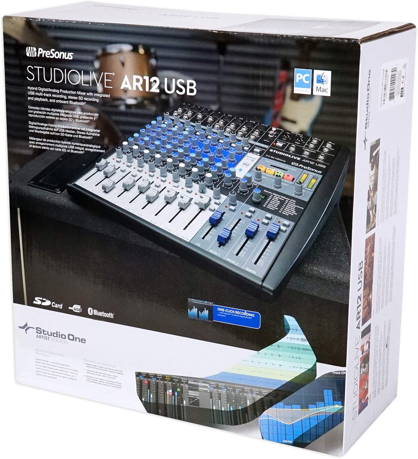PreSonus StudioLive AR12 USB 14-Channel hybrid Performance and Recording Mixer