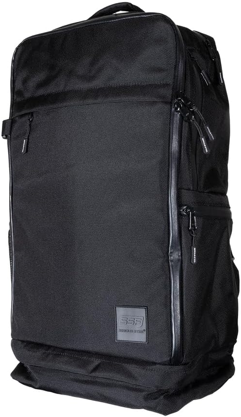 SERIOUS STEEL FITNESS Pro Backpack With Removable Dividers (1680D Nylon - Black)