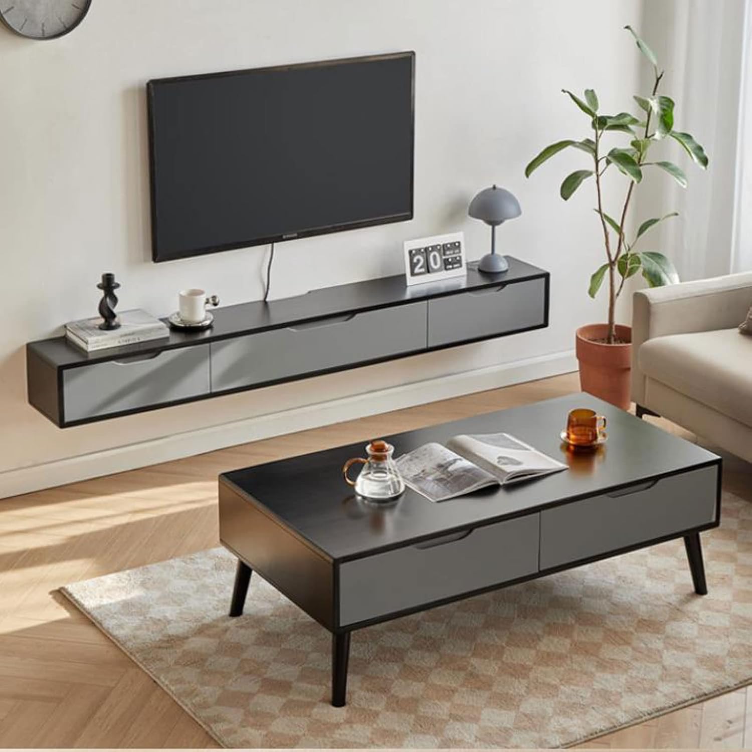 Wall Cabinet TV Stands Wall Mounted TV Cabinet Wall Shelf Floating Shelves TV Storage Shelf Wall Unit Decor TV Media Console TV Box Set Top Box Shelf Wall Mount Corner Shelves TV Bracket
