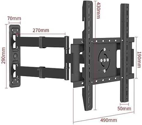 TV Wall BracketTV Wall Mount Bracket - with Articulated Rotation and Tilt, TV Bracket with 0-90° Horizontal and Vertical Screen Rotation, for 32-60 Inch Screen