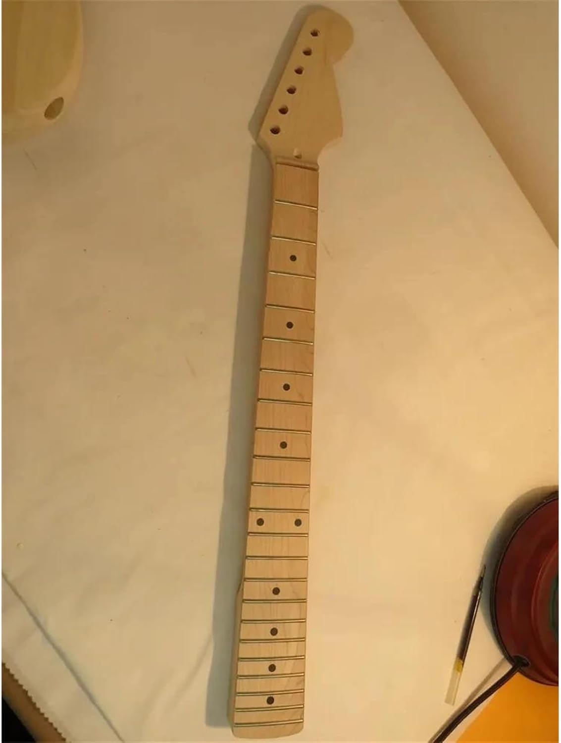 Guitar Body Guitar Replacement Parts Unfinished DIY Electric Guitar Including Guitar Neck And Guitar Body Set Had Been Polished Smoothly