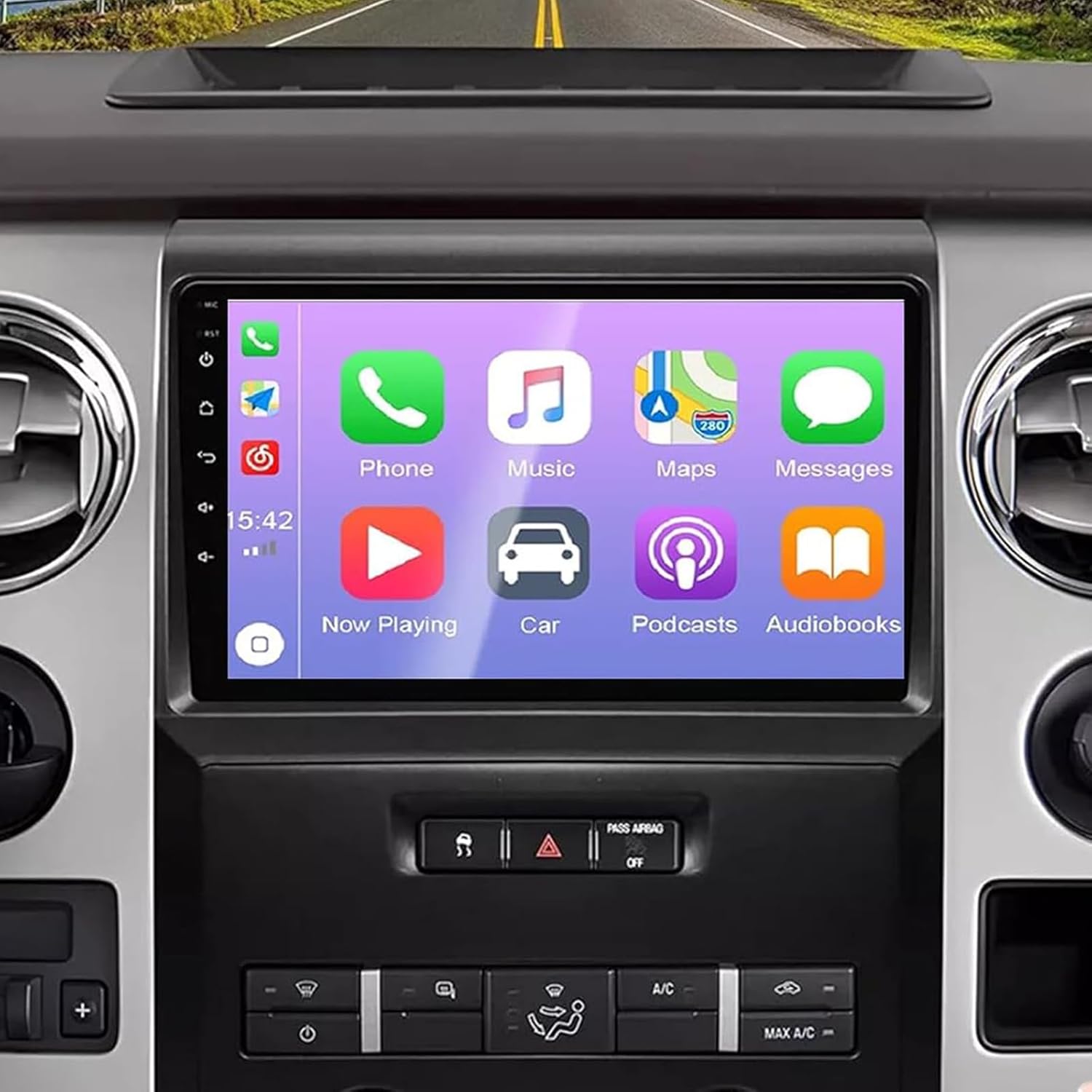 Car Stereo for Ford F150 F-150 2009 2010 2011 2012 2013 2014 with Apple CarPlay Android Auto, 9