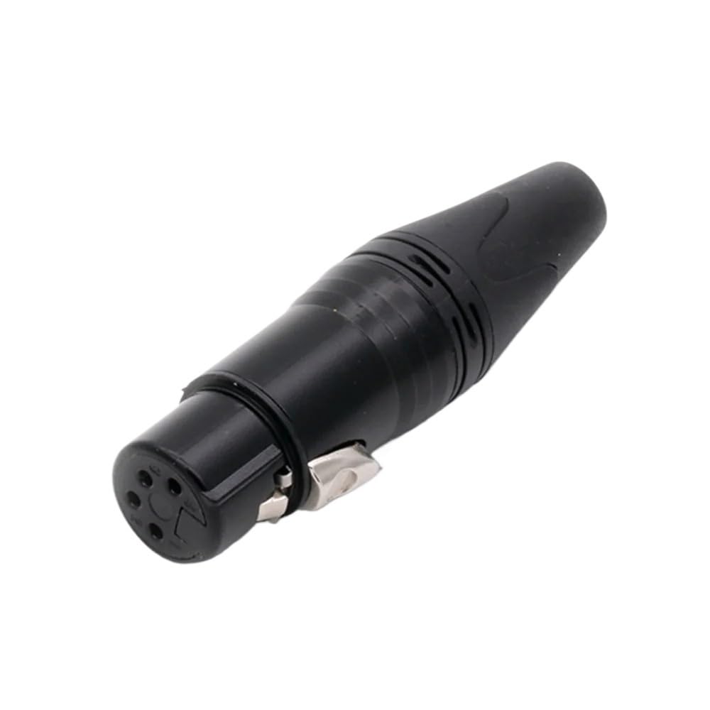 10pcs/lot 3/4/5pin XLR Connector Male/Female Plug Ja-ck Socket Microphone MIC Audio Cable Connector Black(Lavender)