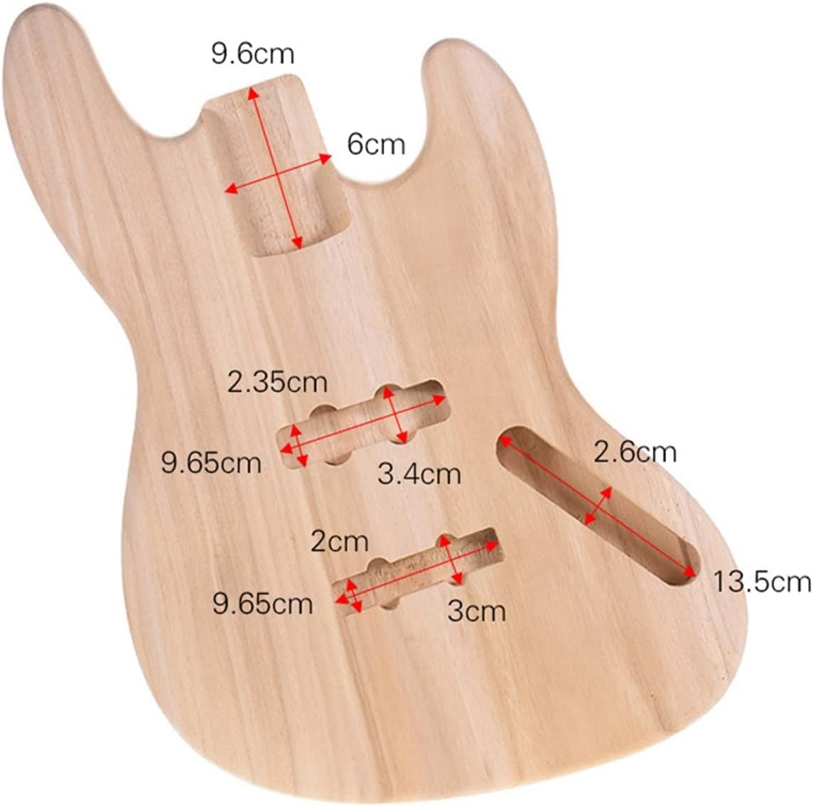 Electric Guitar Unfinished Body Guitar Body Replacement Parts for Guiatrs Accessories DIY Guitar Kit (Color : 2)