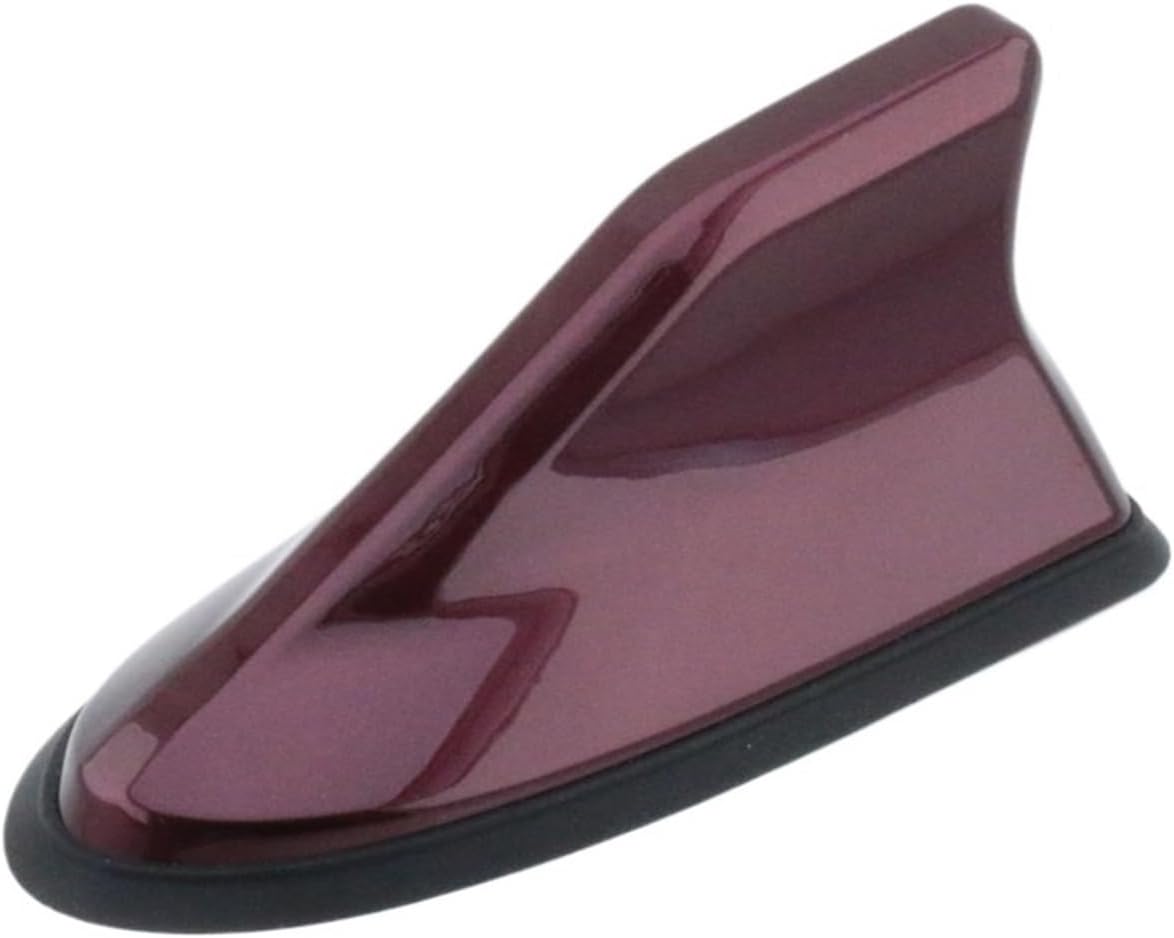 Universal Waterproof Shark Fin Antenna Strong FM AM Signal Car Styling Compatible for Toyota Prius V C(Junya Red)