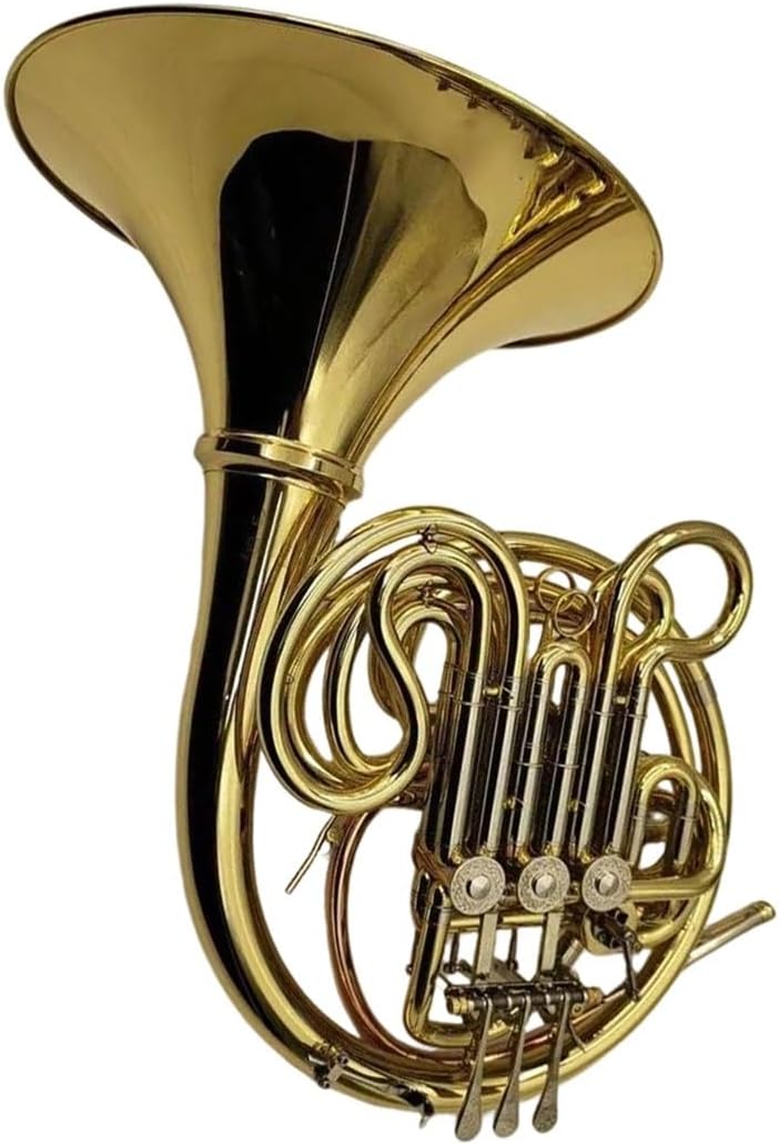 4 Key French Horn Professional 4 Key Bb F Double Row French Horn Brass Gold With Case