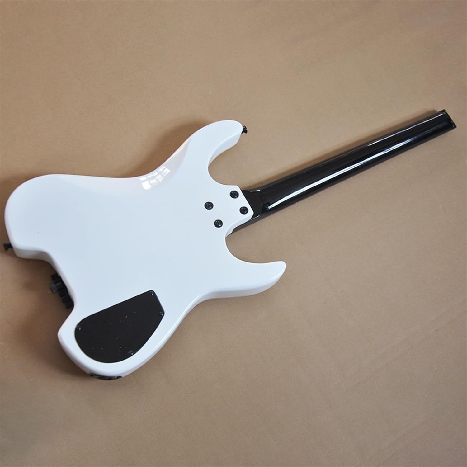 39 Inches Left Handed White Headless Electric Guitar with Rosewood Fretboard 24 Frets Professional Headless Guitar