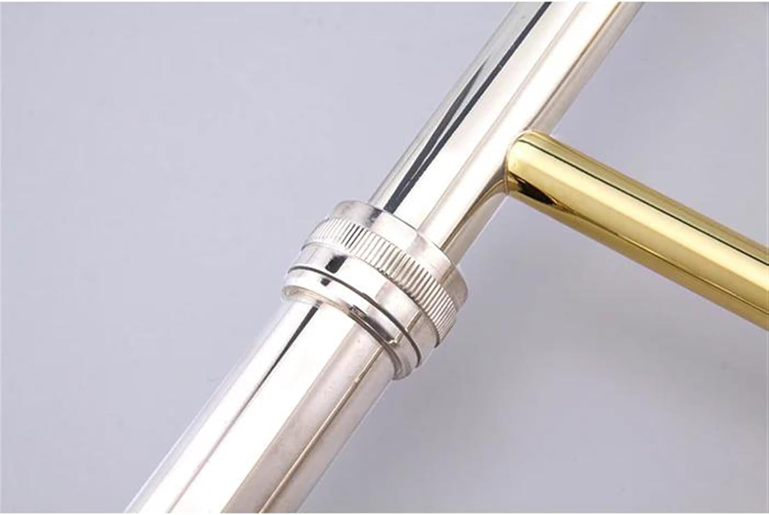 Professionals euphonium Gold Lacquer Bb Tone Slide Alto Trombone With Yellow Brass Key