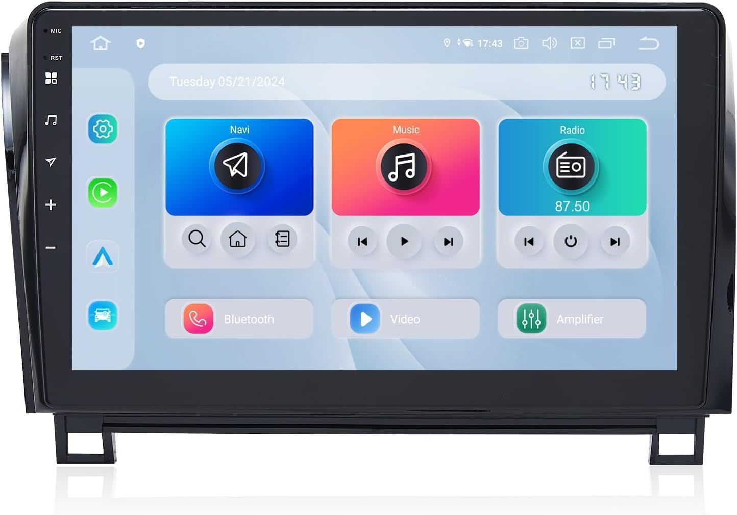 Android 13 Car Stereo Radio for Toyota Tundra 2007 2008 2009 2010 2011 2012 2013 with Wireless Carplay Android Auto,10-inch Touch Screen Head Unit GPS Multimedia Player WiFi BT Mirror Link SWC,4G+64G