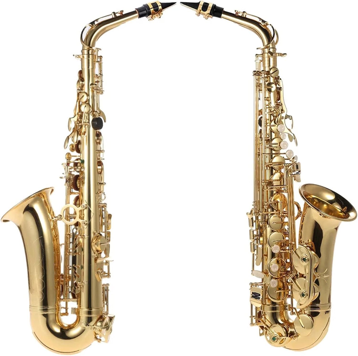 E Flat EB Alto Saxophone Brass Lacquered Sax Woodwind Instrument