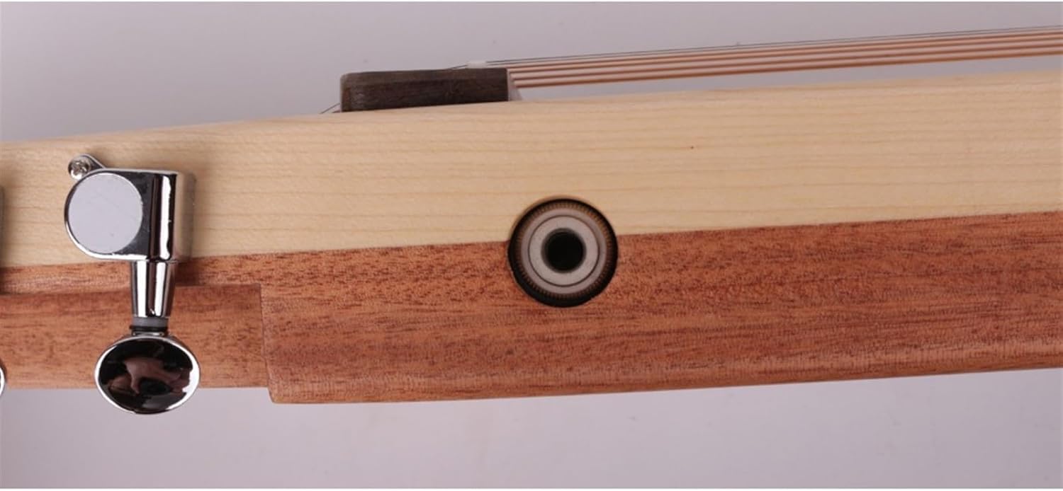 Headless Silent Travel Electric Acoustic Guitar Right Left Hand Portable Travel Built in Effector Guitar Professional Headless Guitar (Color : Right Hand)