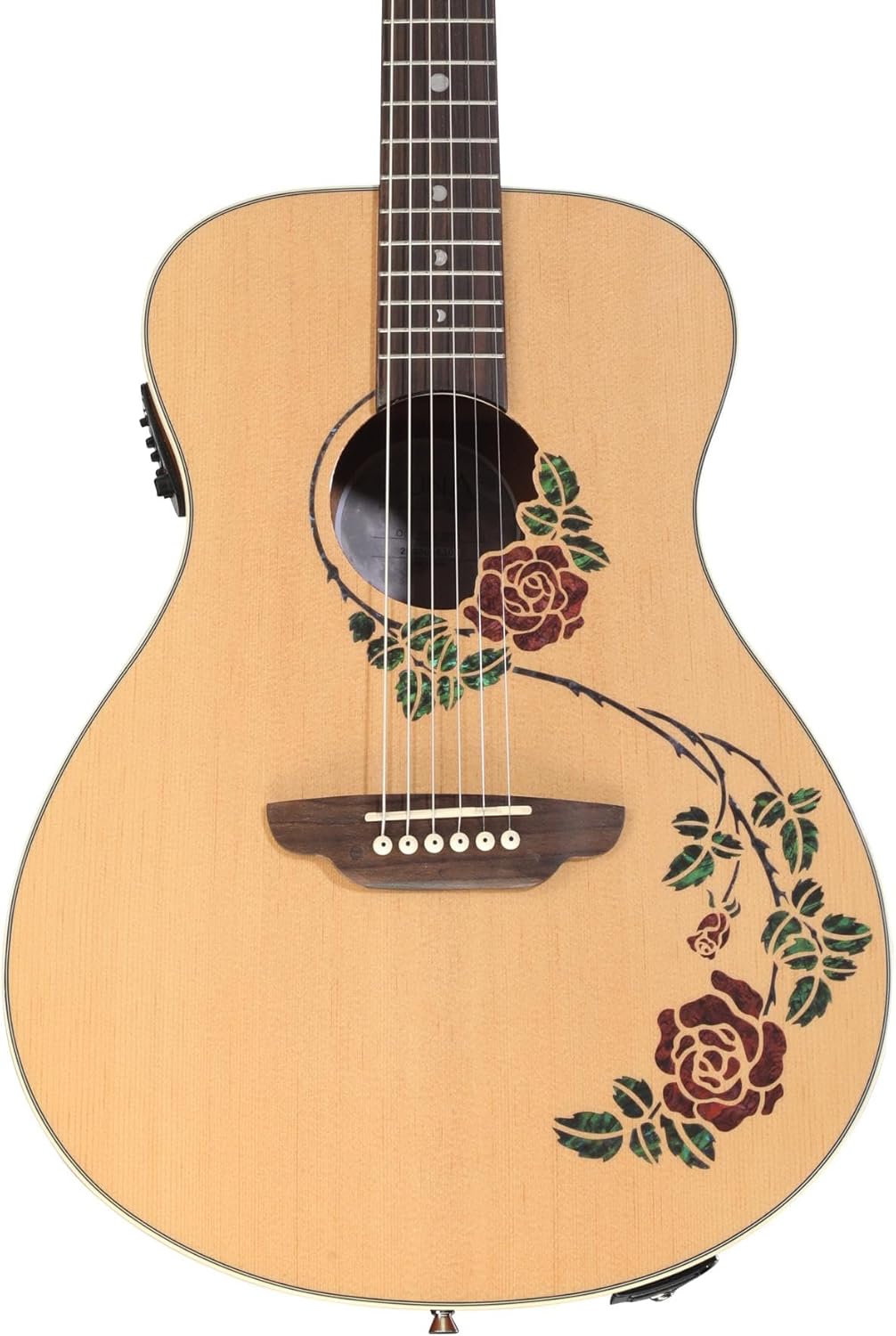 Luna Oracle Rose Acoustic-electric Guitar - Natural