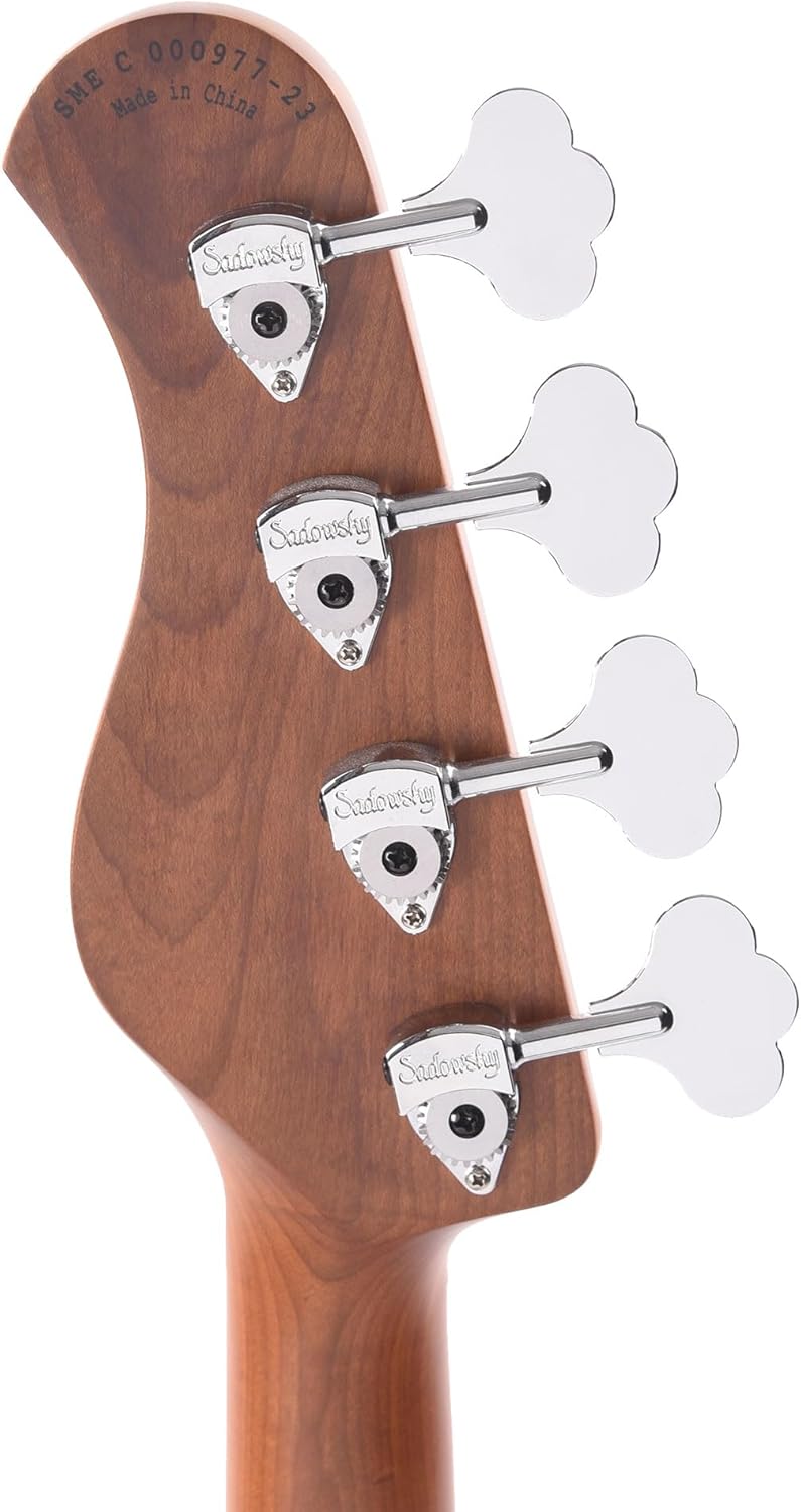 Sadowsky MetroExpress Vintage JJ Bass Fretless, 4-string - Tobacco Sunburst Transparent