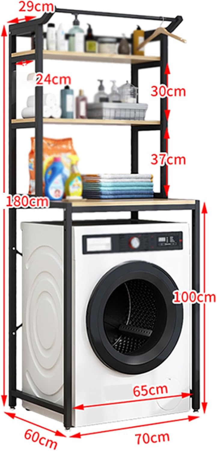 Over Washing Machine Storage Rack, Drum Washing Machine Storage Rack, Over Dryer Rack in Laundry Room
