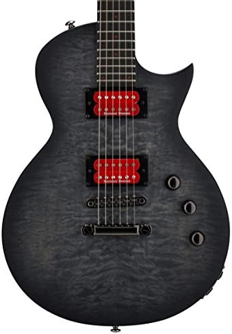 ESP LTD BB-600 Baritone Signature Series Ben Burnley Electric Guitar with Case, See Thru Black Sunburst Satin