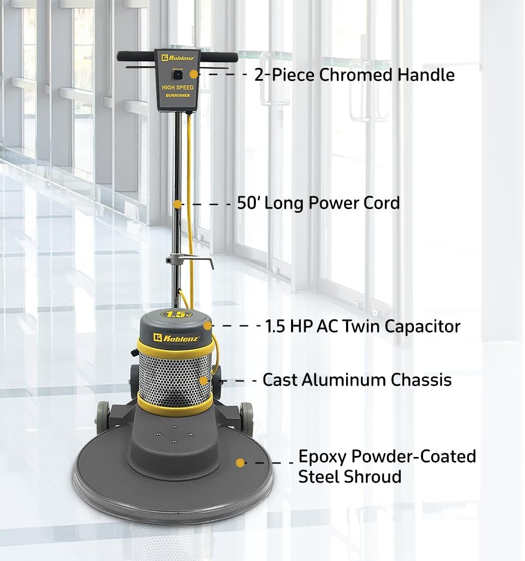 Koblenz B-1500-P High-Speed Floor Burnisher, Includes 20