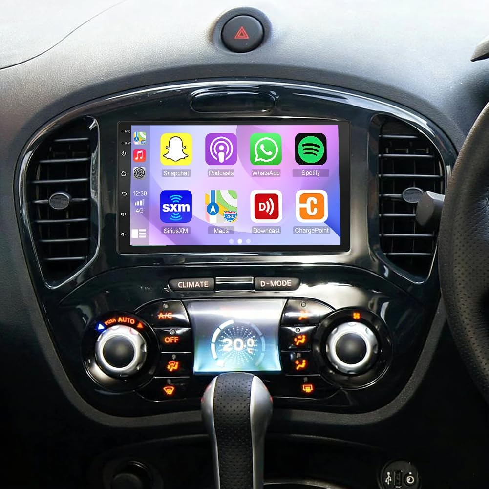 8+256G Car Stereo for Nissan Juke 2010-2011 with Wireless Carplay&Android Auto,7 Inch Android 15 Touchscreen Bluetooth Car Radio with GPS, WiFi, FM Radio,Backup Camera,SWC,MIC