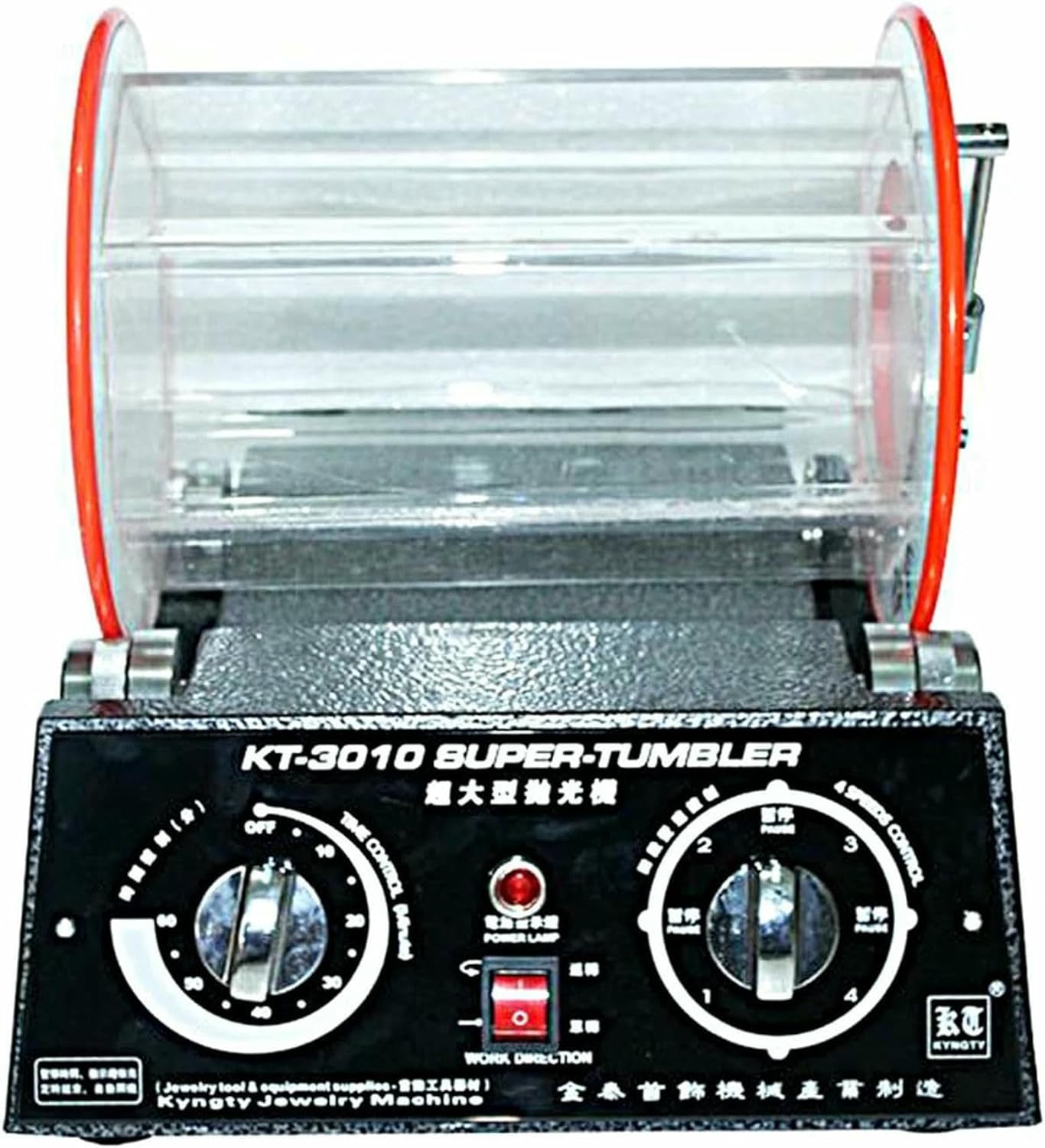 Jade Grinding Polishing Machine Jewelry Polisher Finisher Machine Surface Cleaner Drum Metal Burrs Coin Polishing Bead for Chamfering Flat Grinder