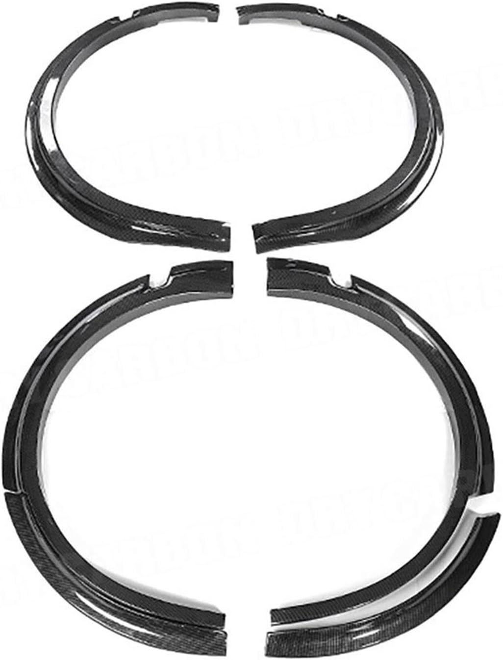 Wheel Eyebrow Accessories Car Fender Flares Mudguard Lip Bodykit Protector Cover Mud Guard Compatible with Tesla Model Y 2021+(Carbon Look)