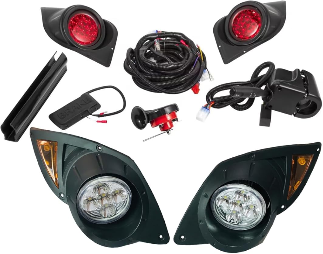 Golf Cart light Compatible Yamaha G29 Complete ultimate LED Light Kit with Turn Signals, Hazard Flasher, Horn and Brake fits Yamaha G29 Drive 2007+ Gas&Electric golf cart