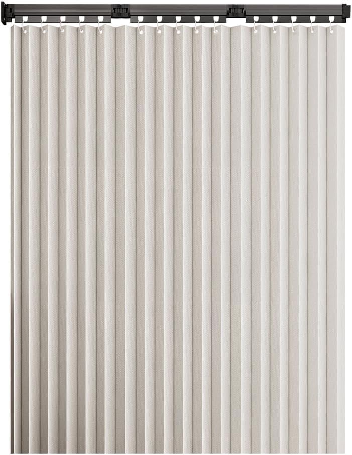 Modern Polyester Fabric Shower Curtain, Wall Mount Corner Shower Curtain Set with Folding Alloy Pole, for Bathroom/Rv/Hotel,White,Four fold Pole