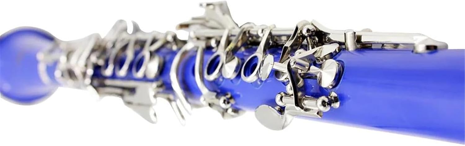 Clarinet Musical Instruments Clarinet Bb 17 Keys 6 Rings Sky Blue Portable Bakelite Clarinet Professional Woodwind Instrument