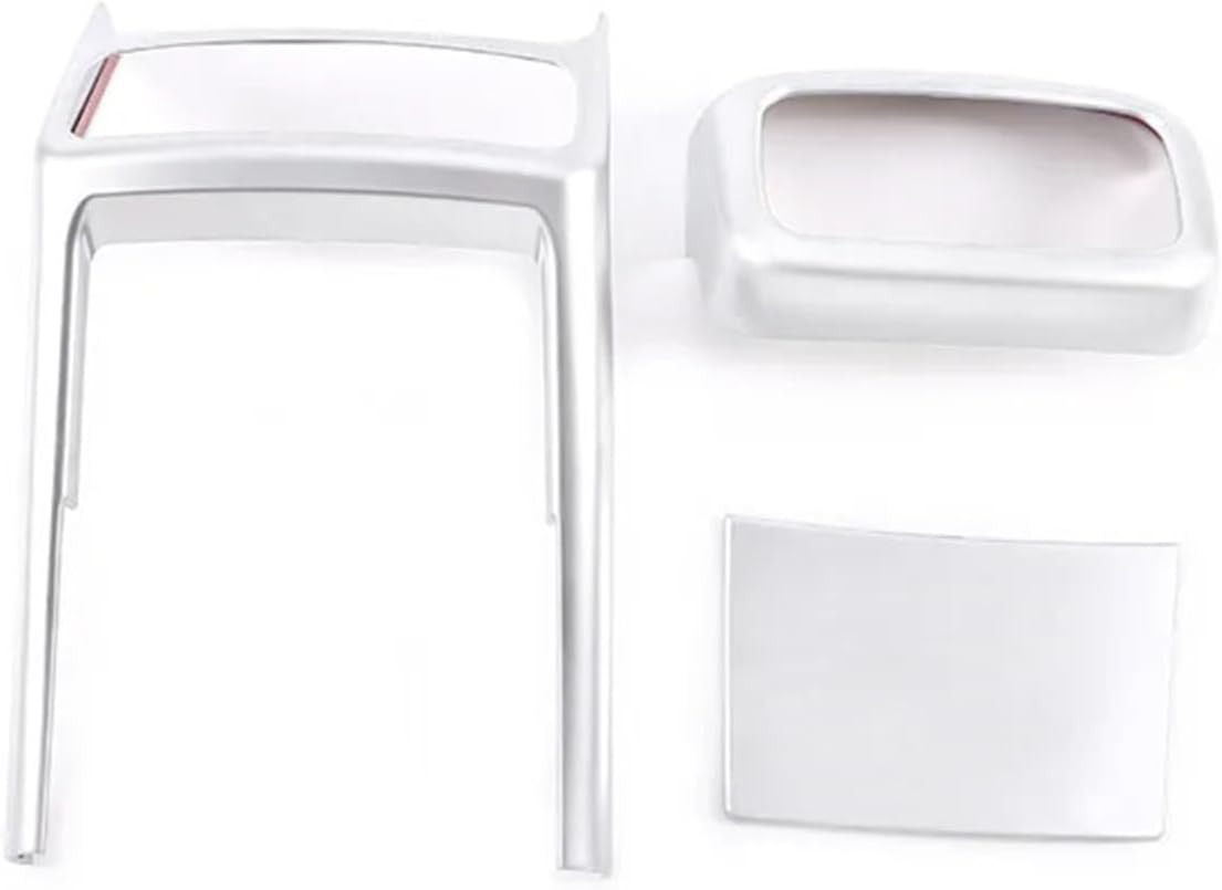 GERRIT Car Accessories Fit for Mercedes Benz GLE 2020-2021 ABS Silver Car Rear Row Air Conditioning Vent Rear Seat Anti Kick Frame Stickers Upholstery Care