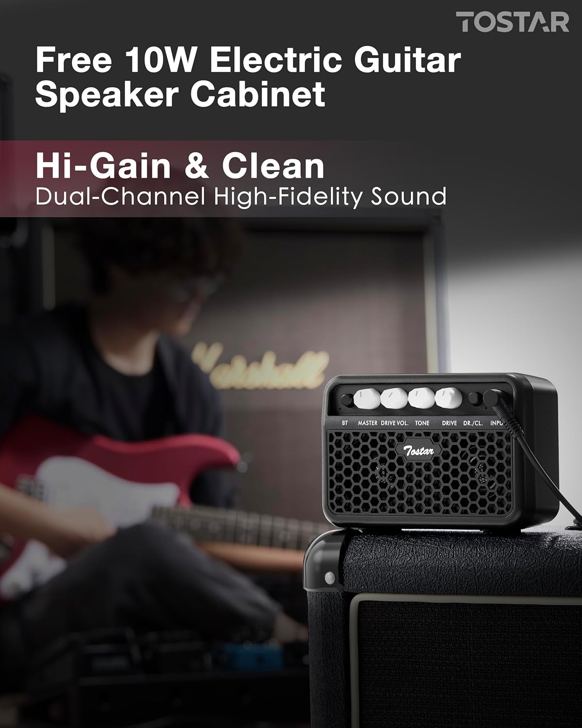 Tostar Electric Guitar Kit with Amp, 39