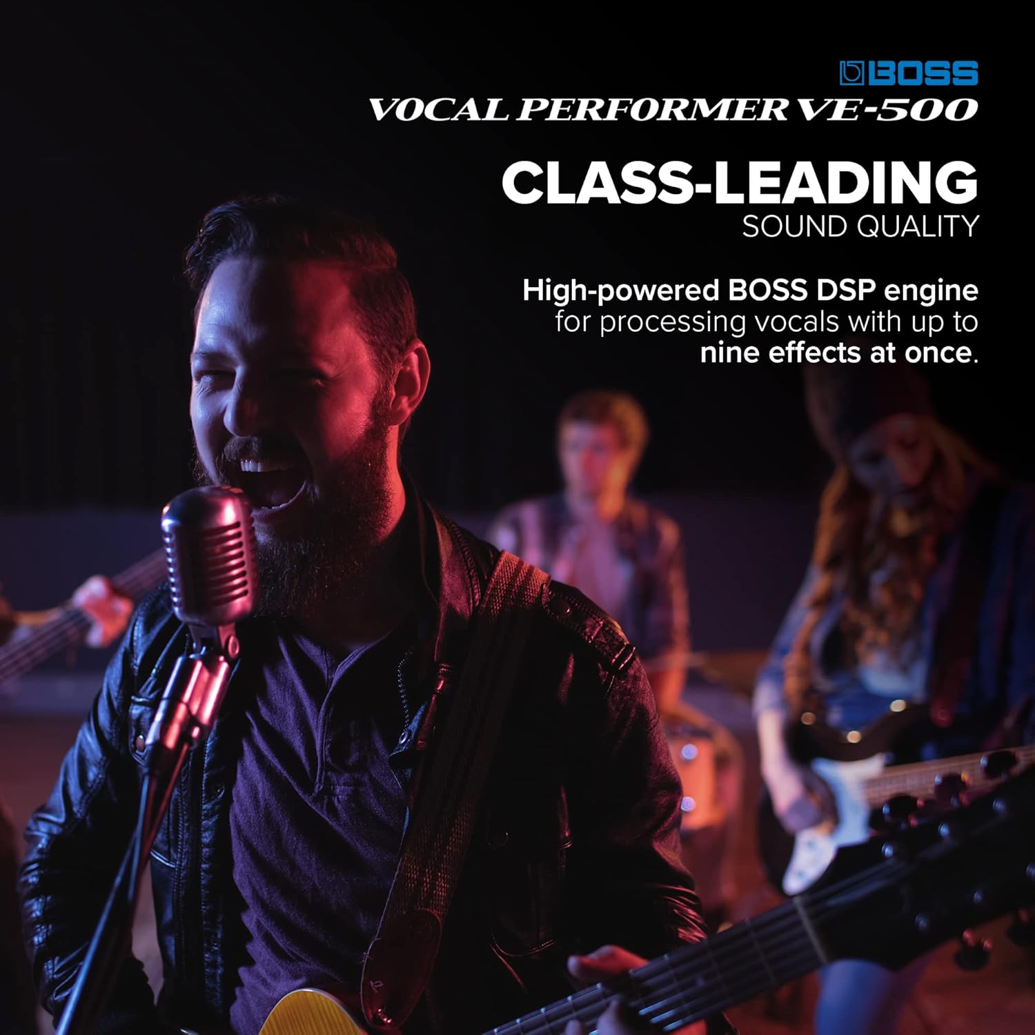 BOSS VE-500 Vocal Performer | Advanced Vocal Multi-Effects Unit for Singing Guitarists | Powerhouse Tools for your Pedalboard | Auto Harmony and Pitch Correction | Guitar Input | Vocoder | Looper