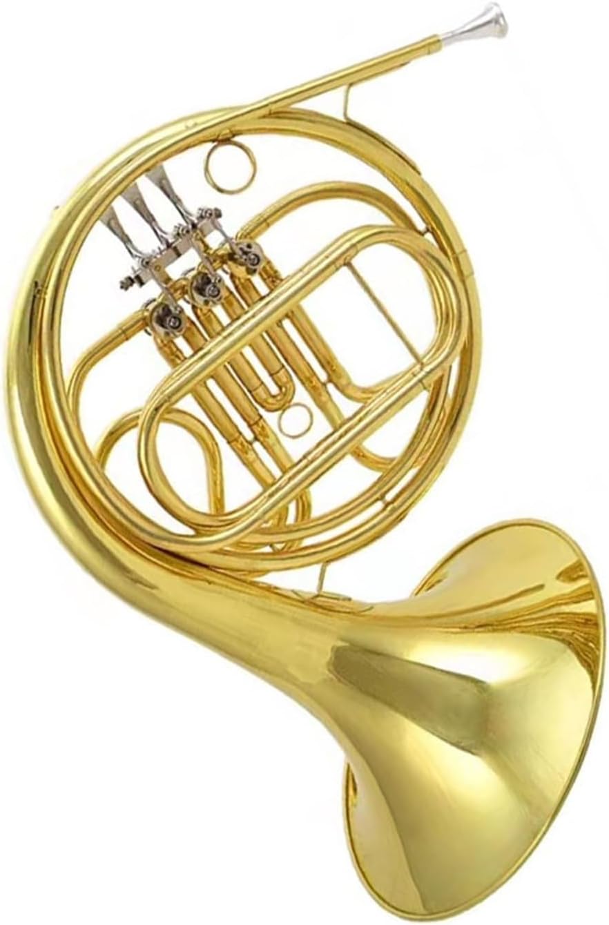 4 Key French Horn French Horn B Flat Four Key Single Row Double Pitch Shifting Brass Instrument(2)