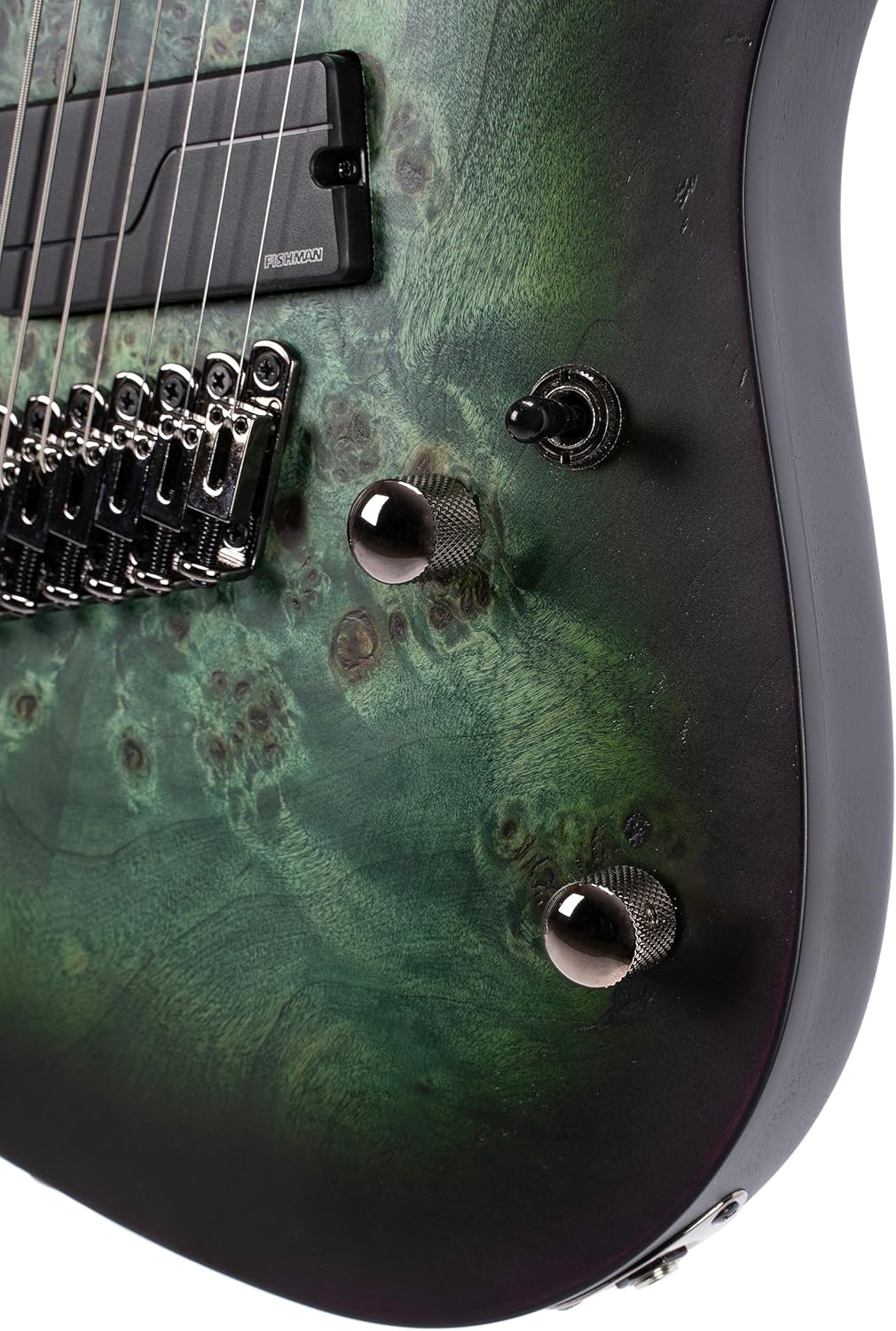 Cort KX Series 507 Multi-Scale 7-String Electric Guitar, Star Dust Green