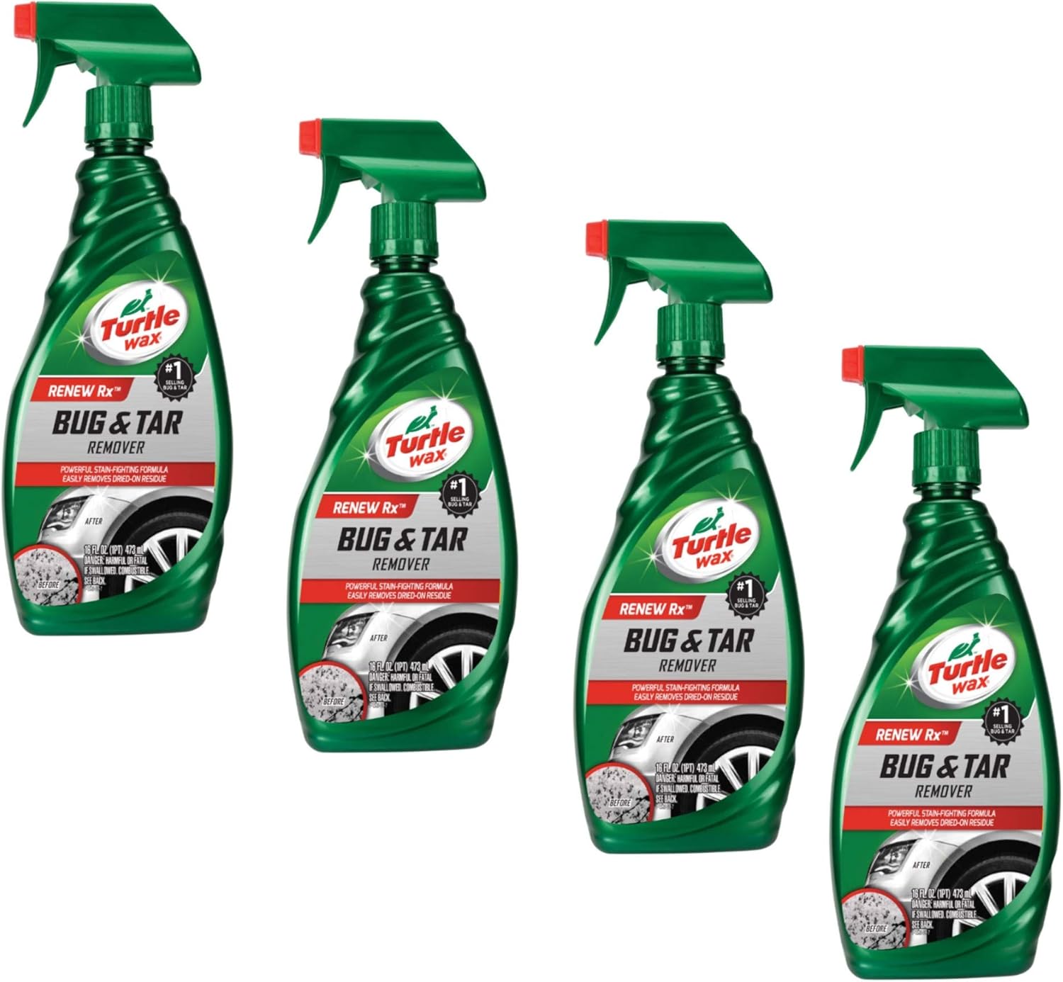 Turtle Wax T-520A Bug and Tar Remover, Trigger - 16 oz. - 4 Pack