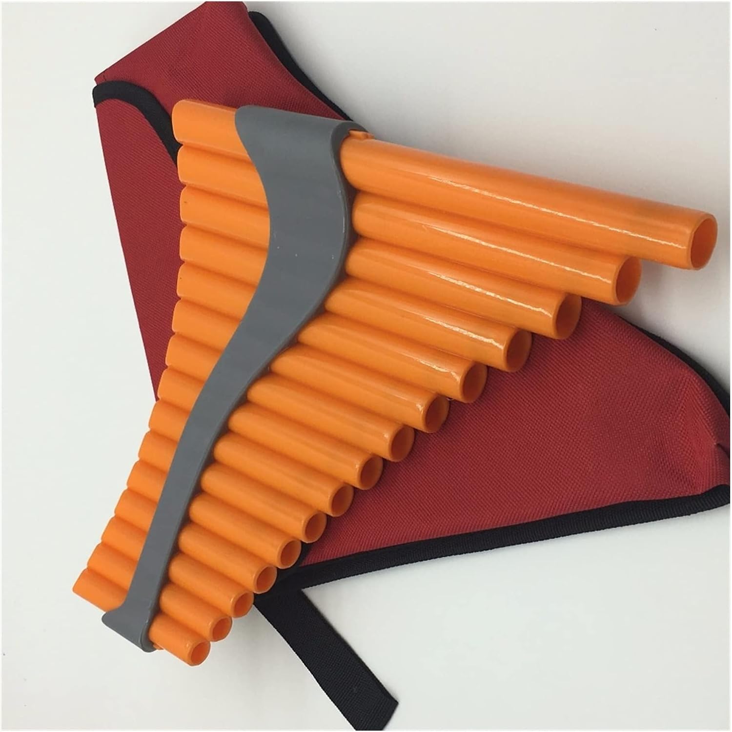 PanPipes Woodwind Instrument 15 Pipes ABS Panflute Key of G Flute Handmade Panpipe Folk Musical Instruments