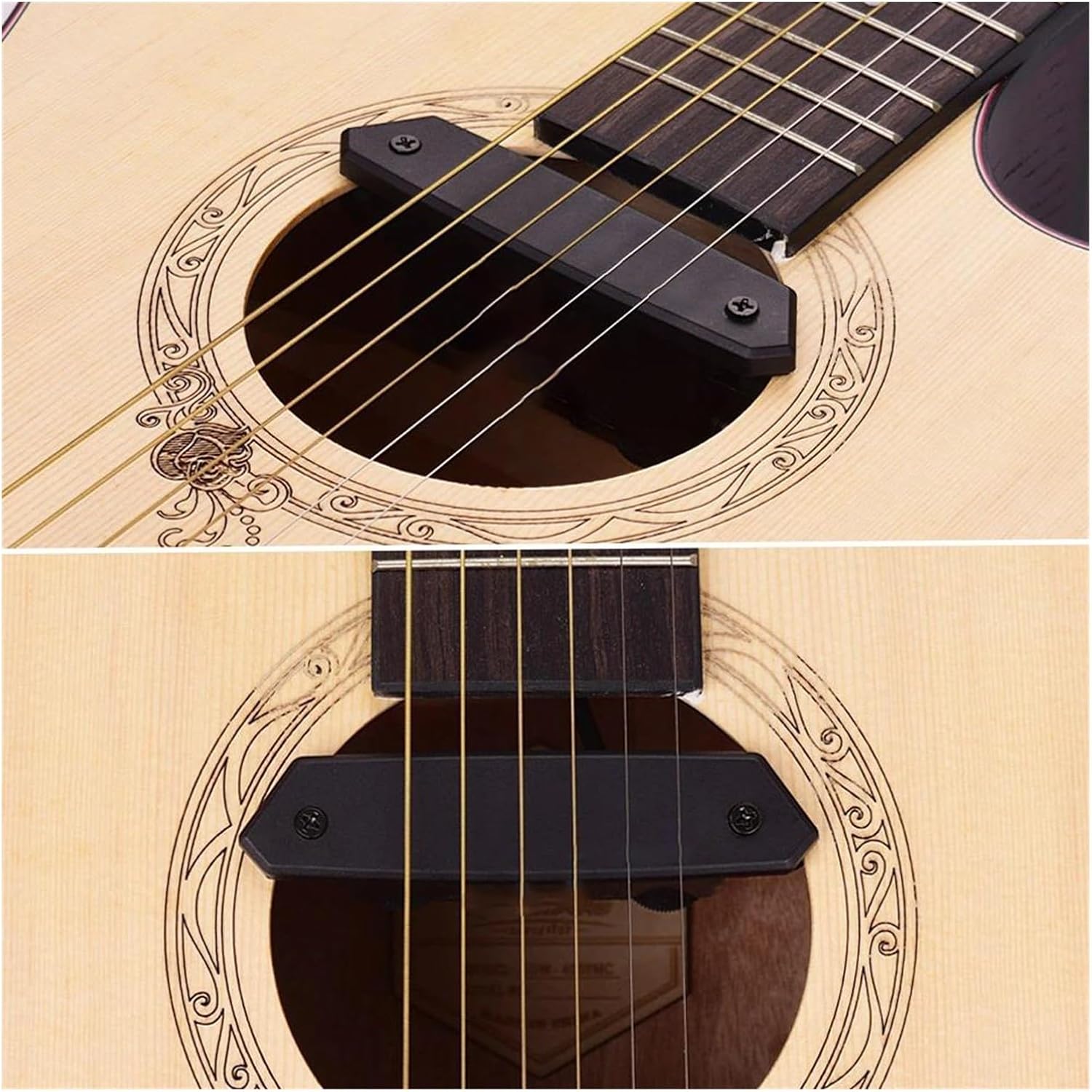 Acoustic Guitar Pickups Acoustic Guitar Soundhole Pickup With Magnetic Band Microphone System With Volume Control