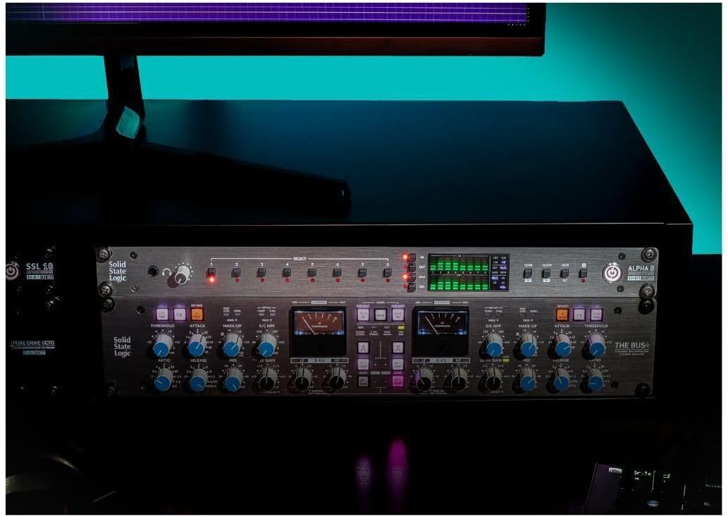 Solid State Logic Alpha 8 High-Performance 8 x 8 AD and DA Converter with Analogue, ADAT, and USB I and O (Black)