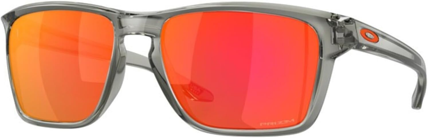 Oakley OO9448 Sunglasses Bundle: OO 9448 944832 Sylas Grey Ink Prizm Ruby and Eyewear Cleaning Kit