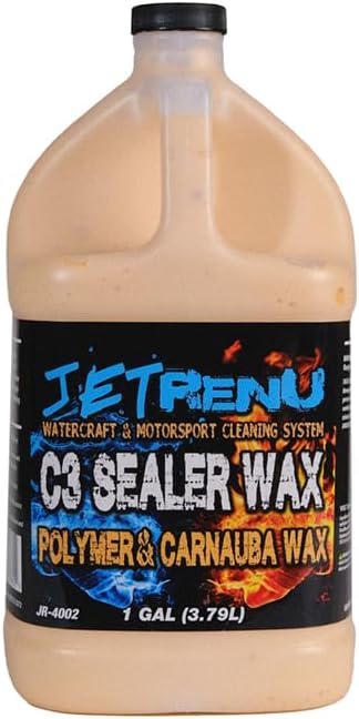 C3 Polymer and Carnauba Wax - 1 Gallon - Step 3, Paint Polishing Compound with Gloss Mirror-Like Finish, Durable UV & Salt Protection -Restores Shine for Boat, R.V, Jet Ski, Razor & Vehicles