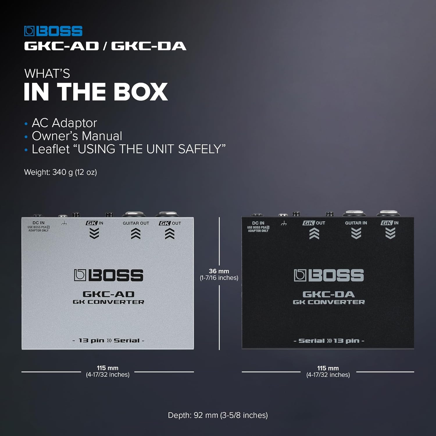 BOSS GK Digital Interface to Analog Converter (GKC-DA)