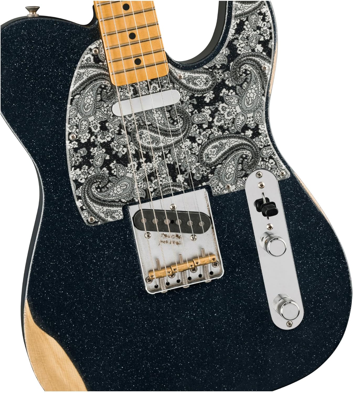Fender Brad Paisley Road Worn Telecaster - Black Sparkle