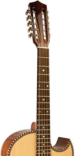 H. Jimenez, 10-String Bajo Quinto, White,Gold (LBQ3E)