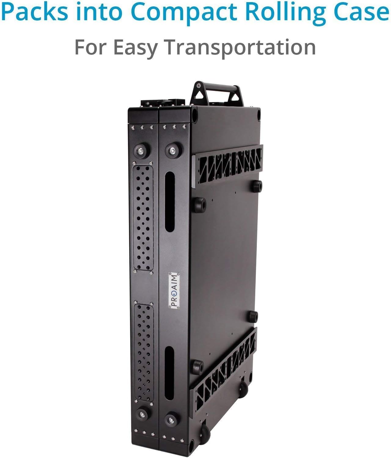 PROAIM 42” Victor V1.1 Video Production Camera Cart. Adjustable Top Shelf & Accessory Bar, Foldable. for Film/Studio/Stage/Lighting Storage Cart. Payload up to 200kg/440.9lb. (VCTR-V1-42)