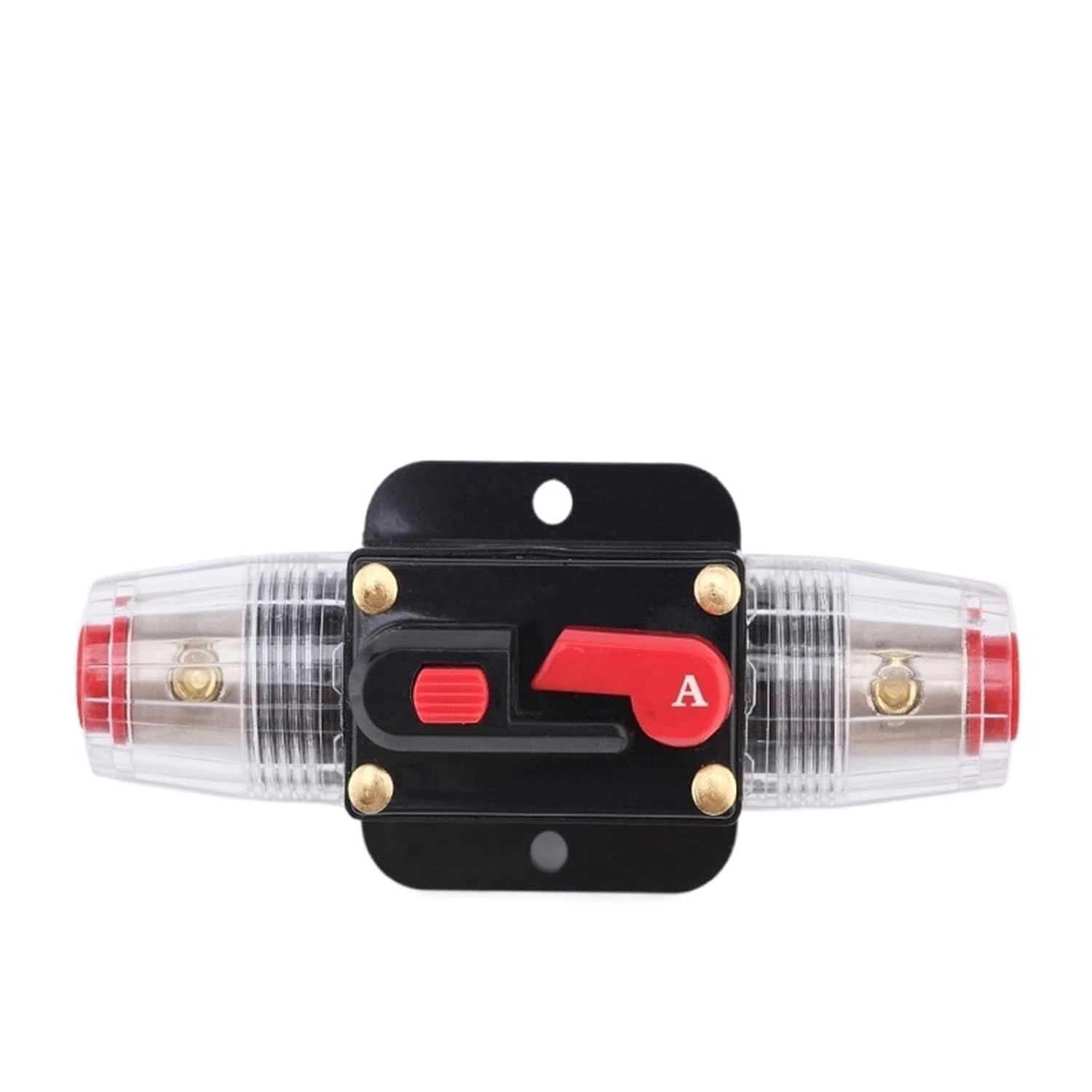 1pc Professional Black Car Audio Protection System 50A 60A 80A 100A 150A 12V Circuit Breaker Manual Reset Switch AGU Fuse Holder(Purple)