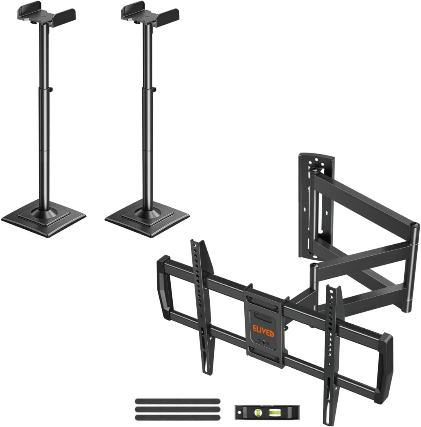 ELIVED Universal Speaker Stands Pair Height Adjustable Max 43.3