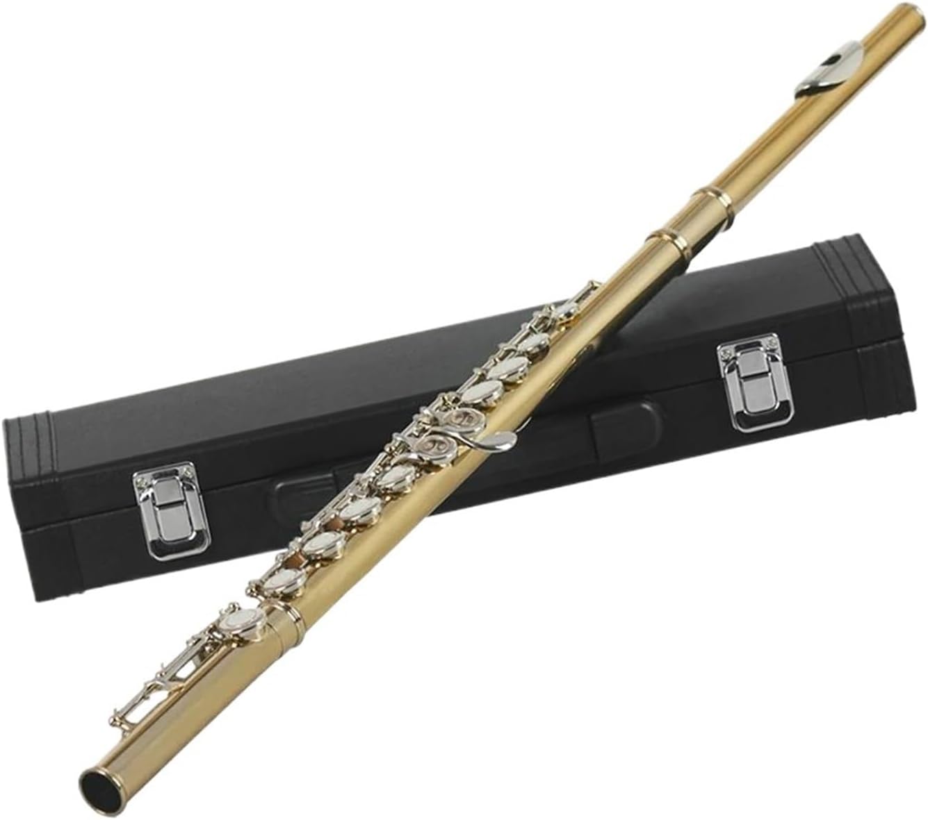Woodwind Musical Instrument 16 Closed Holes C Key Golden Silver Professional Flute Concert With Box