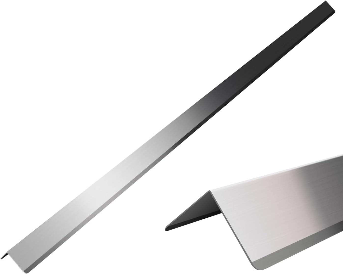 Stainless Steel Wall Corner Guards 2 x 2 x 48 inch, Pack of 6 L-Shape Metal Wall Corner Protectors 304 Steel Corner Trim with 90-Degree Angle for Wall Protection and Decoration