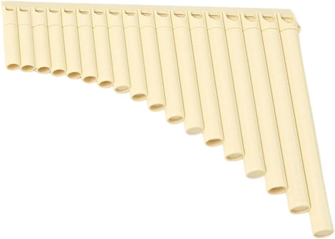 25 Pipe C Key Pan Flute Color Pan Flute 16 18 Woodwind Adult Practice Instrument With Professional Accessories(18 beige)