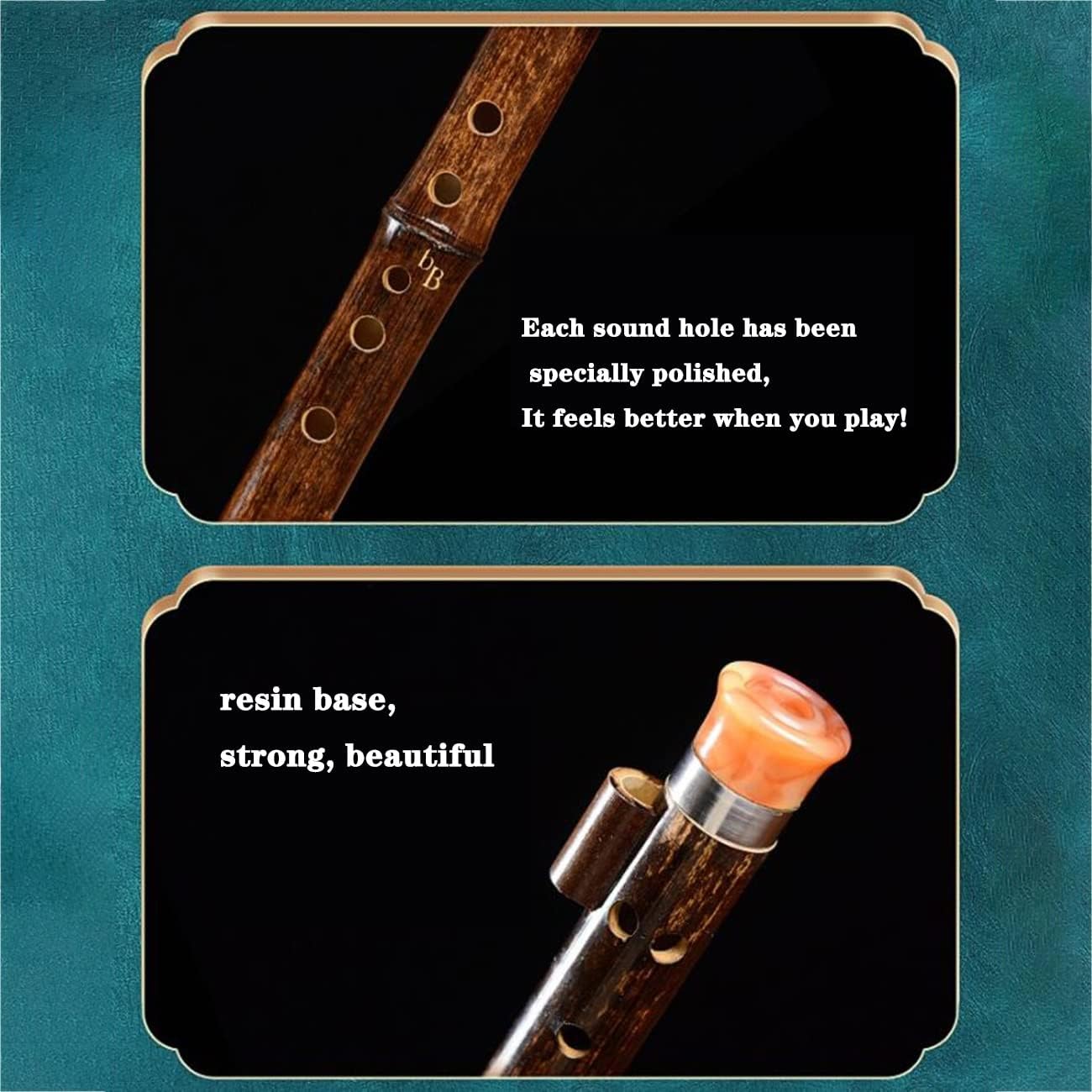 Bamboo Cucurbit Flute Hulusi Practice Teaching Instrument Children and Adults Learn to Play The Cucurbit Flute National Wind Instrument Flute Gift (Color : Brown, Size : Small D-Key)