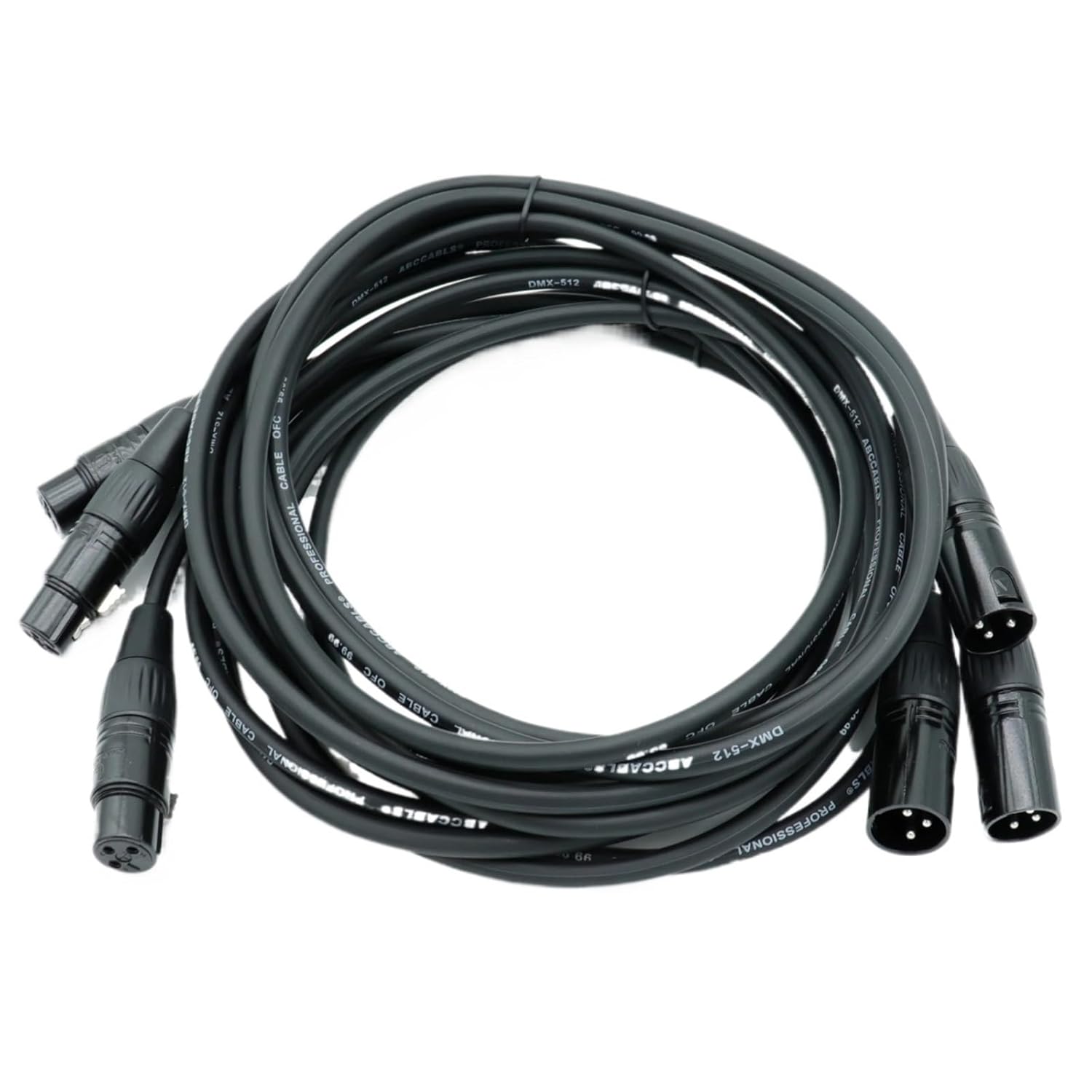 3M XLR Microphone Cable – Oxygen-Free Copper Male to Female 3-Pin Balanced Cord, Black