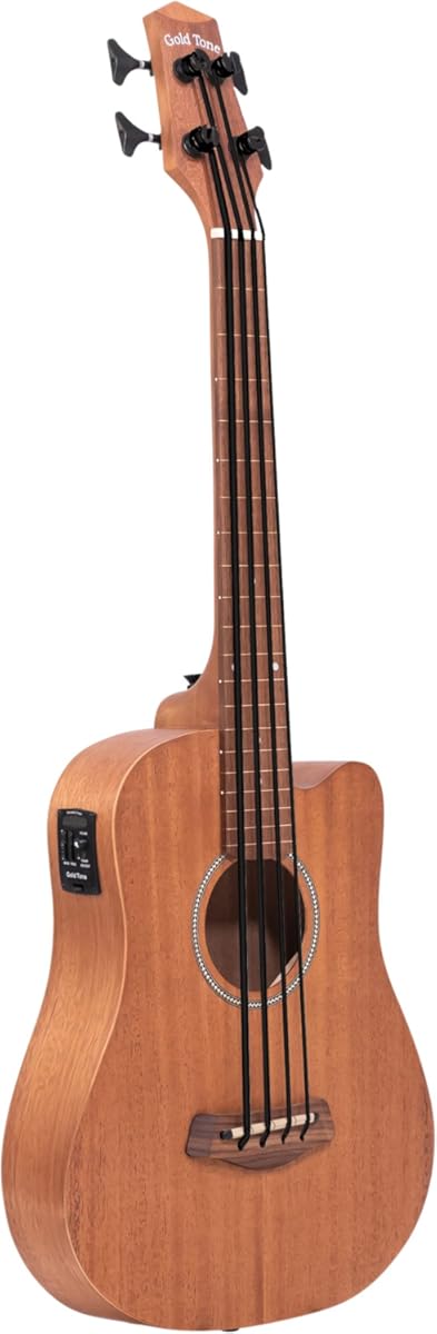 Gold Tone M-BassFL 23-Inch Scale Fretless Acoustic-Electric MicroBass with Gig Bag