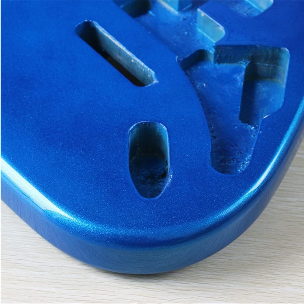 JD.Moon Electric Guitar Body for Fender ST Strat Guitar Accessory DIY Metal Blue Poplar HSH Guitar Body